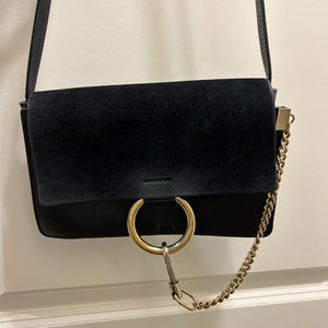 Authentic Chloe faye small bag - black